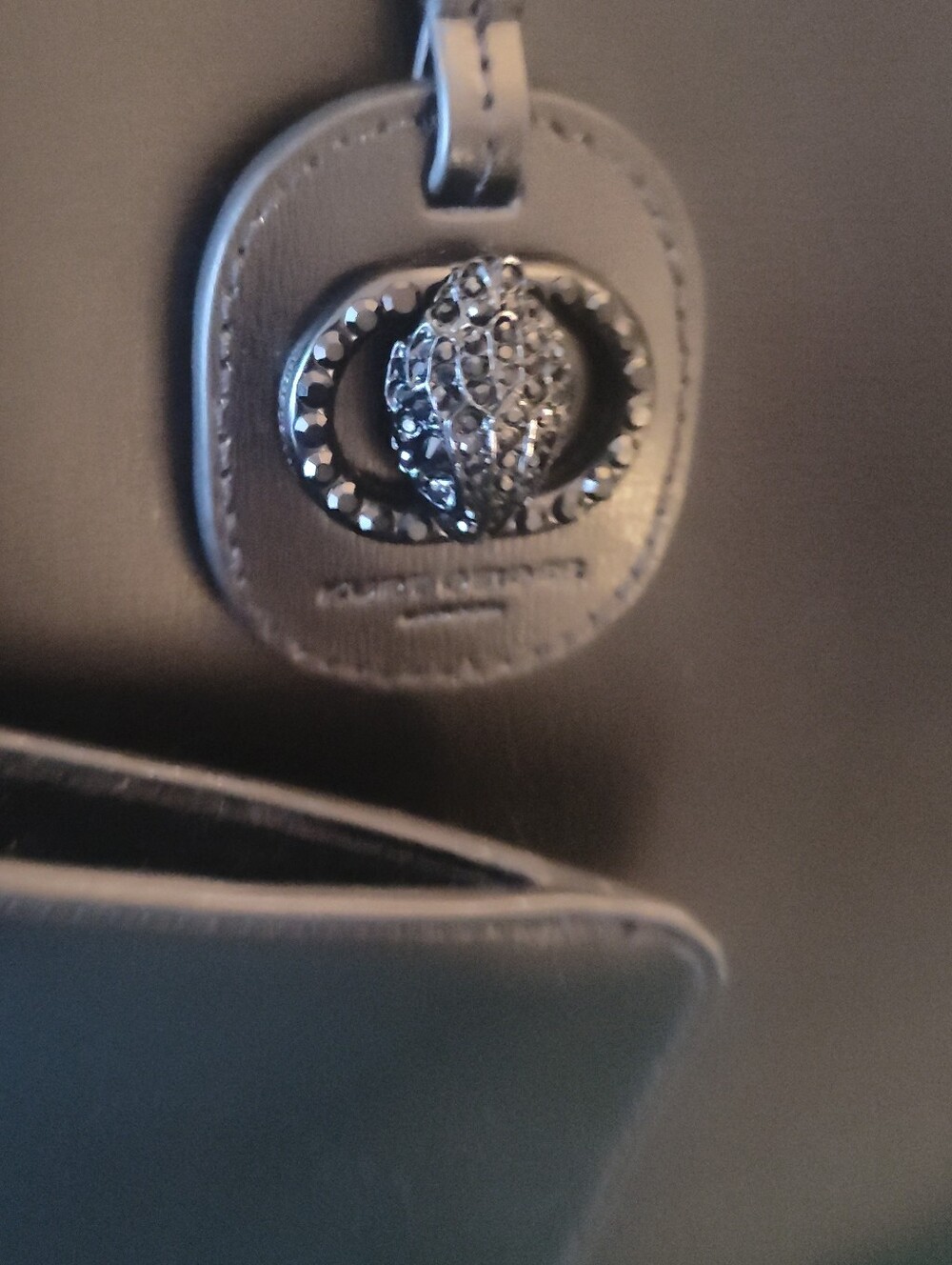 Kurt Geiger Black Leather Tote with Removable Pouch And Kurt Geiger Earrings - Picture 3 of 9